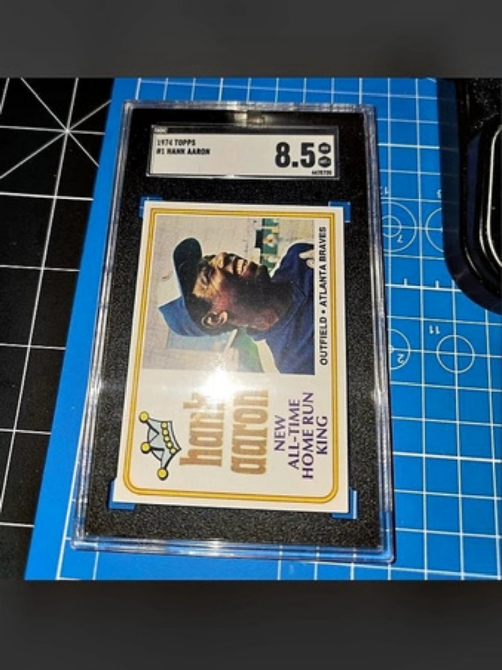 1974 Topps Hank Aaron "All Time Home Run King" SGC 8.5 Baseball Card **Rare**